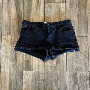 Abercrombie & Fitch Black Denim Cutoff Shorts